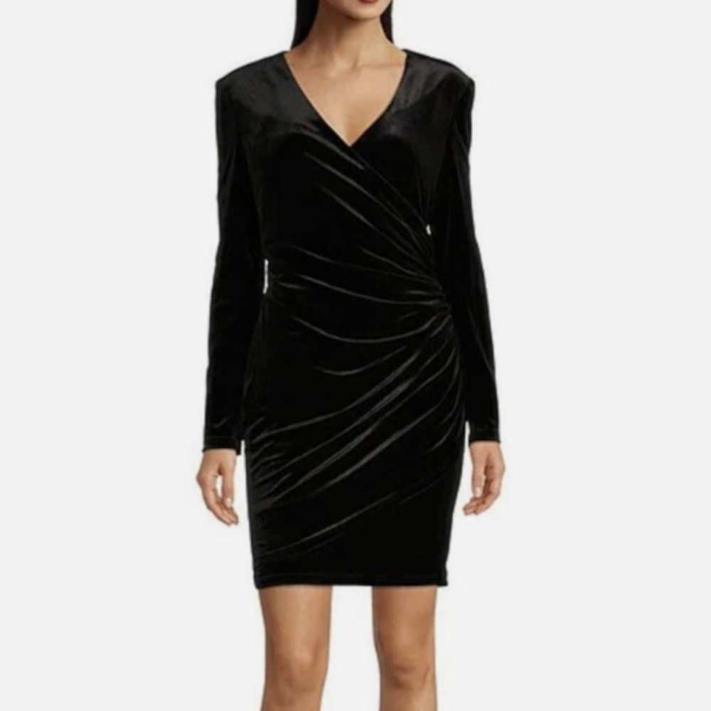 Alex Marie Velvet Dress Size 12 Black